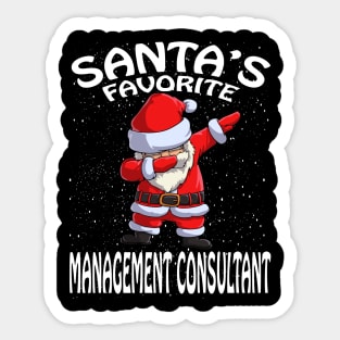 Santas Favorite Management Consultant Christmas Sticker